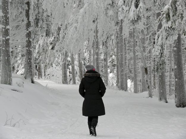 Bei einem entspannten Winterspaziergang Stille finden und genießen